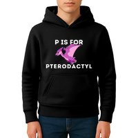 P Is For Pterodactyl Dinosaur Word Play Kids Hoodie