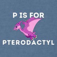 P Is For Pterodactyl Dinosaur Word Play Garment-Dyed Sweatshirt