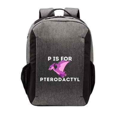P Is For Pterodactyl Dinosaur Word Play Vector Backpack