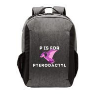 P Is For Pterodactyl Dinosaur Word Play Vector Backpack