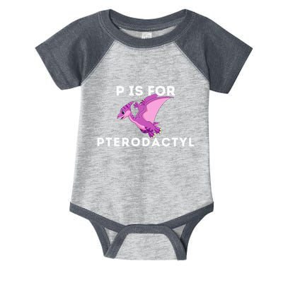 P Is For Pterodactyl Dinosaur Word Play Infant Baby Jersey Bodysuit