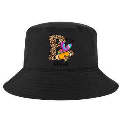 P Is For Pre K Teacher Leopard First Day Of School Cool Comfort Performance Bucket Hat