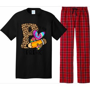 P Is For Pre K Teacher Leopard First Day Of School Pajama Set