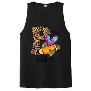 P Is For Pre K Teacher Leopard First Day Of School PosiCharge Competitor Tank