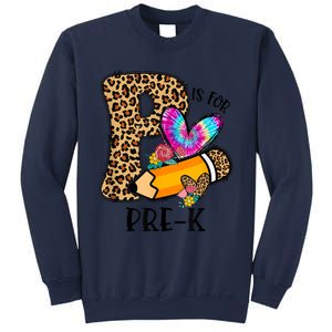 P Is For Pre K Teacher Leopard First Day Of School Sweatshirt