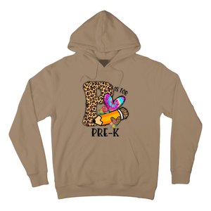 P Is For Pre K Teacher Leopard First Day Of School Hoodie