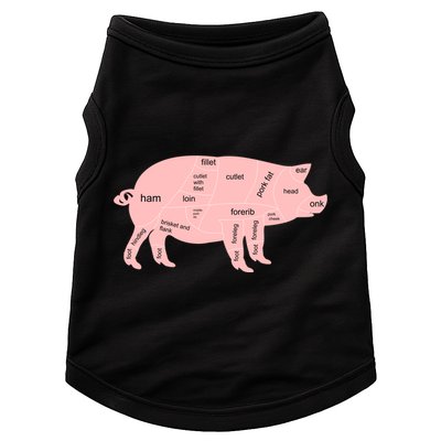 Pig Pork Bacon Chart Doggie Tank