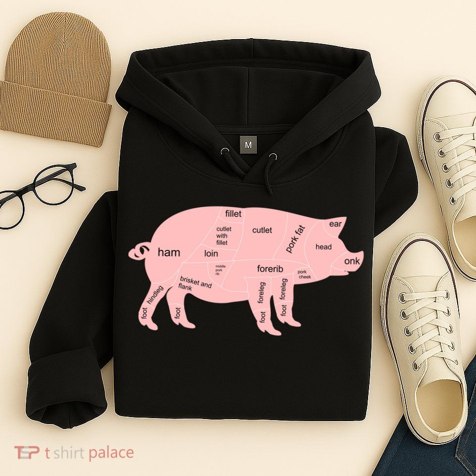 Pig Pork Bacon Chart Hoodie