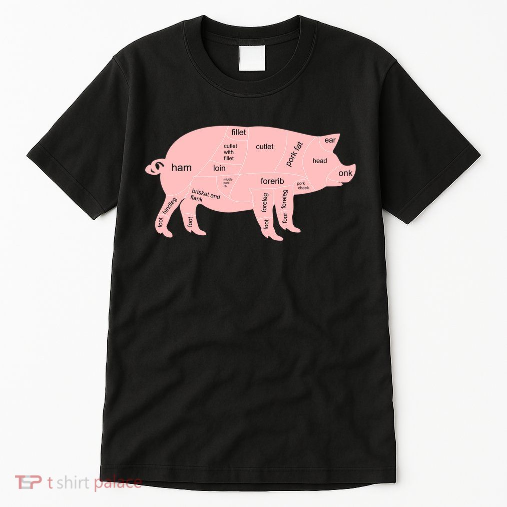 Pig Pork Bacon Chart Tall T-Shirt