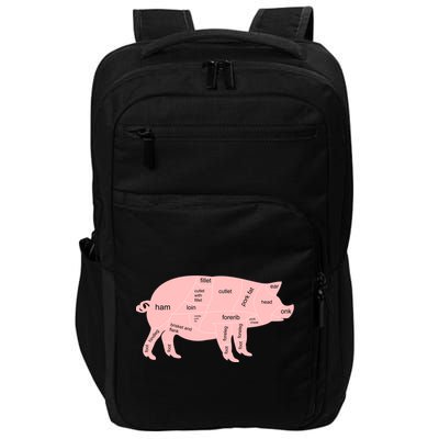 Pig Pork Bacon Chart Impact Tech Backpack