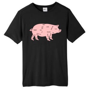 Pig Pork Bacon Chart Tall Fusion ChromaSoft Performance T-Shirt