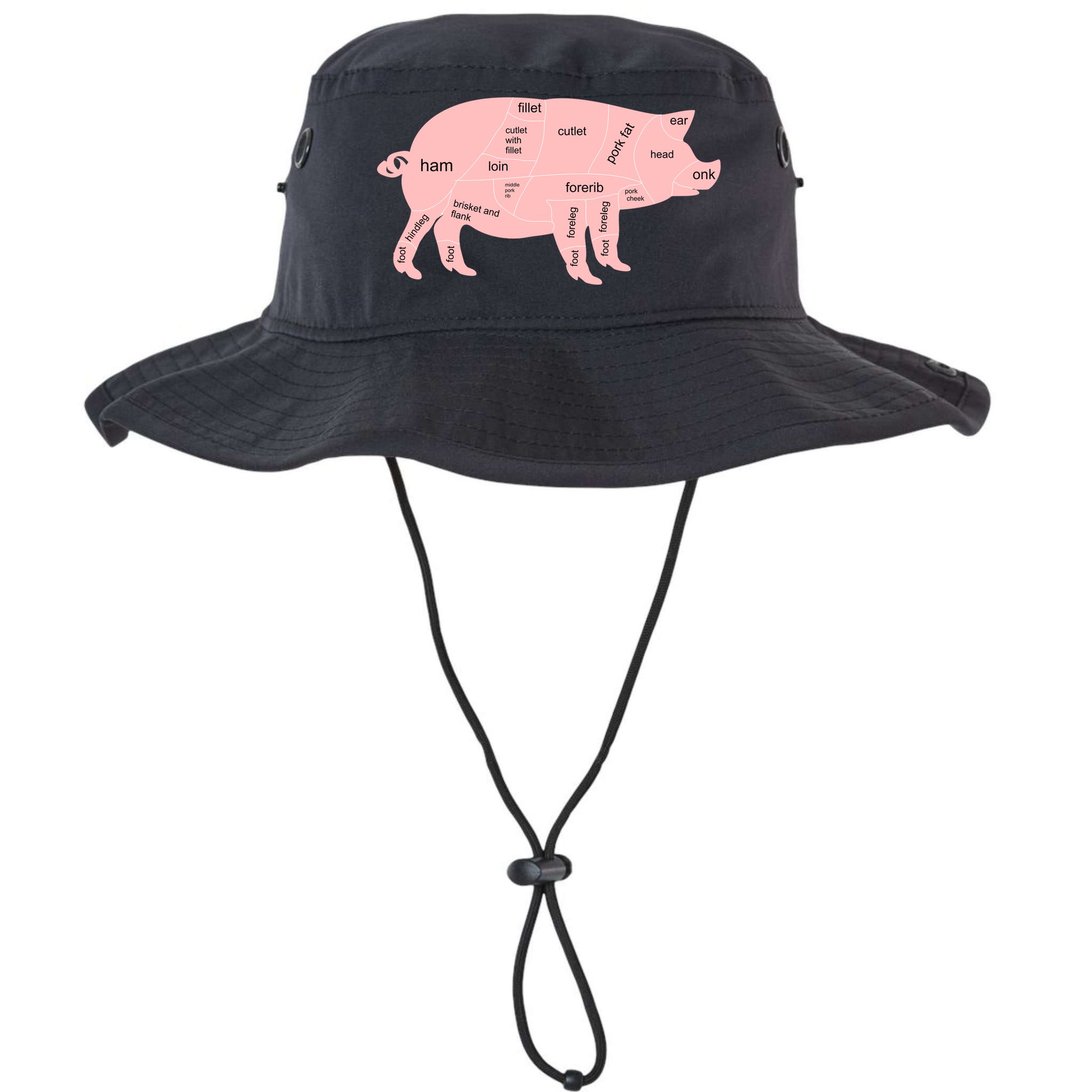 Pig Pork Bacon Chart Bucket Hat