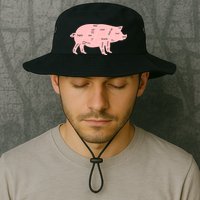 Pig Pork Bacon Chart Bucket Hat