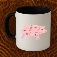 Pig Pork Bacon Chart Mug