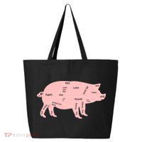 Pig Pork Bacon Chart 25L Jumbo Tote