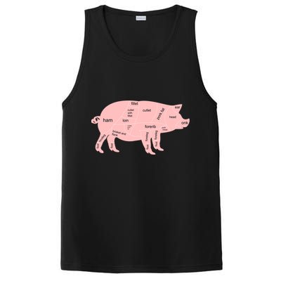 Pig Pork Bacon Chart PosiCharge Competitor Tank