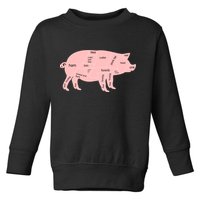 Pig Pork Bacon Chart Toddler Sweatshirt