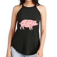 Pig Pork Bacon Chart Women's Perfect Tri Rocker Tank