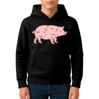 Pig Pork Bacon Chart Kids Hoodie