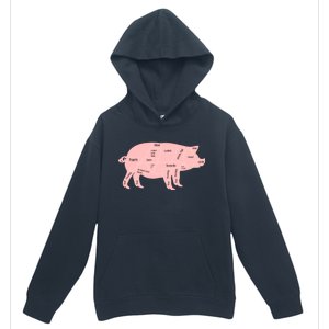 Pig Pork Bacon Chart Urban Pullover Hoodie