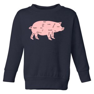 Pig Pork Bacon Chart Toddler Sweatshirt