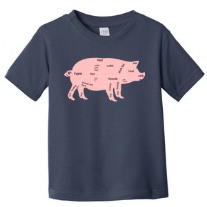 Pig Pork Bacon Chart Toddler T-Shirt