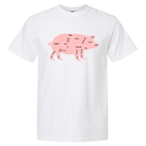 Pig Pork Bacon Chart Garment-Dyed Heavyweight T-Shirt