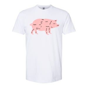 Pig Pork Bacon Chart Softstyle CVC T-Shirt