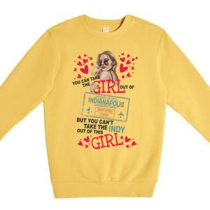 Proud Indianapolis Gift Travel Queen From Indianapolis Gift Premium Crewneck Sweatshirt