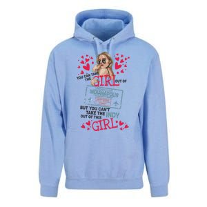 Proud Indianapolis Gift Travel Queen From Indianapolis Gift Unisex Surf Hoodie