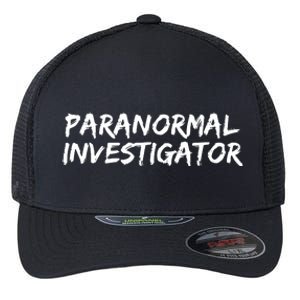 Paranormal Investigator Ghost Hunting Evp Halloween Flexfit Unipanel Trucker Cap