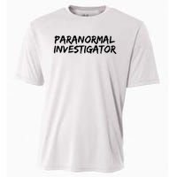 Paranormal Investigator Ghost Hunting Evp Halloween Cooling Performance Crew T-Shirt