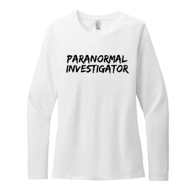 Paranormal Investigator Ghost Hunting Evp Halloween Womens CVC Long Sleeve Shirt