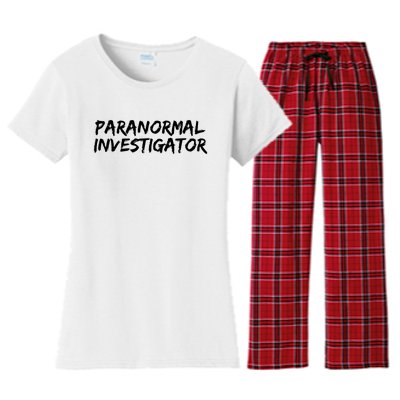 Paranormal Investigator Ghost Hunting Evp Halloween Women's Flannel Pajama Set