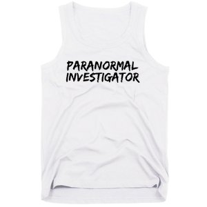 Paranormal Investigator Ghost Hunting Evp Halloween Tank Top