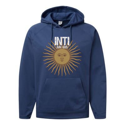 Pregiftcolumbus Inca Gift Inti Sun God Performance Fleece Hoodie