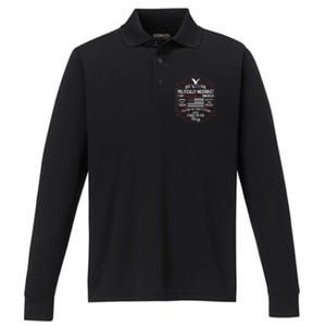 Politically Incorrect God Bless America Conservative Performance Long Sleeve Polo