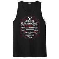 Politically Incorrect God Bless America Conservative PosiCharge Competitor Tank