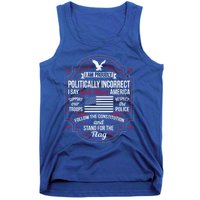 Politically Incorrect God Bless America Conservative Gift Tank Top