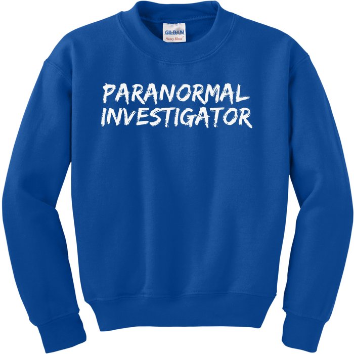 Paranormal Investigator Ghost Hunting EVP Halloween Kids Sweatshirt