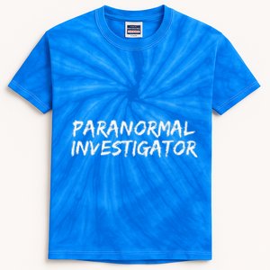 Paranormal Investigator Ghost Hunting EVP Halloween Kids Tie-Dye T-Shirt