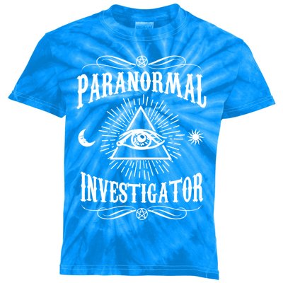 Paranormal Investigator Ghost Hunting Gift Kids Tie-Dye T-Shirt