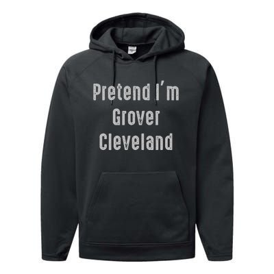 Pretend IM Grover Cleveland 22nd And 24th U.S. President Performance Fleece Hoodie