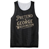 Pretend IM George Washington Vintage Halloween Costume Mesh Reversible Basketball Jersey Tank