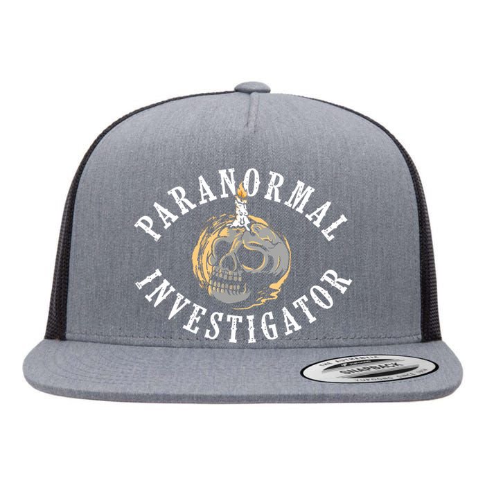 Paranormal Investigator Ghost Hunting Phantom Halloween Flat Bill Trucker Hat