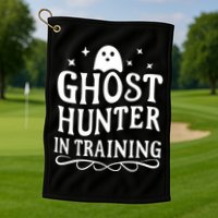 Paranormal Investigator Ghost Hunter In Training Golf Towel