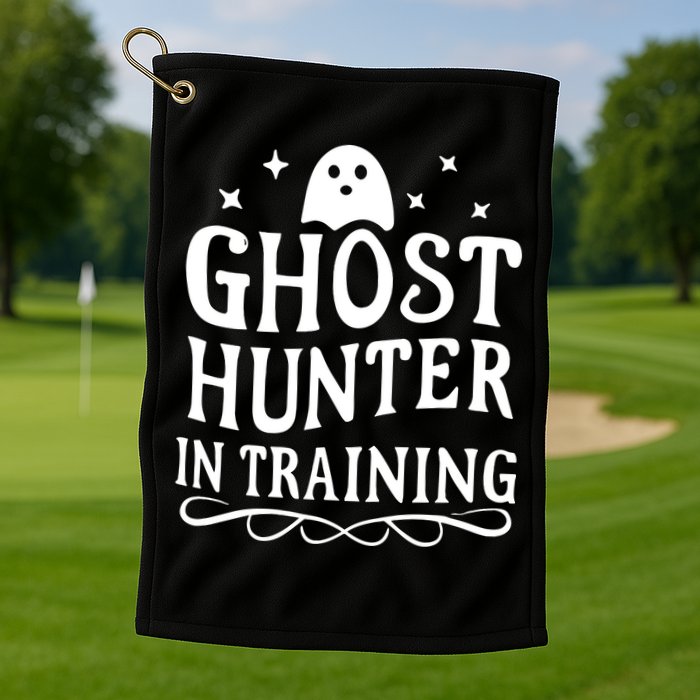 Paranormal Investigator Ghost Hunter In Training Golf Towel