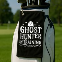 Paranormal Investigator Ghost Hunter In Training Golf Towel