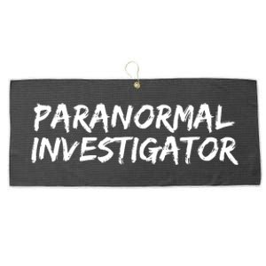 Paranormal Investigator Ghost Hunting Evp Halloween Large Microfiber Waffle Golf Towel