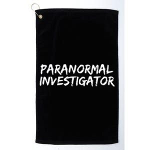 Paranormal Investigator Ghost Hunting Evp Halloween Platinum Collection Golf Towel